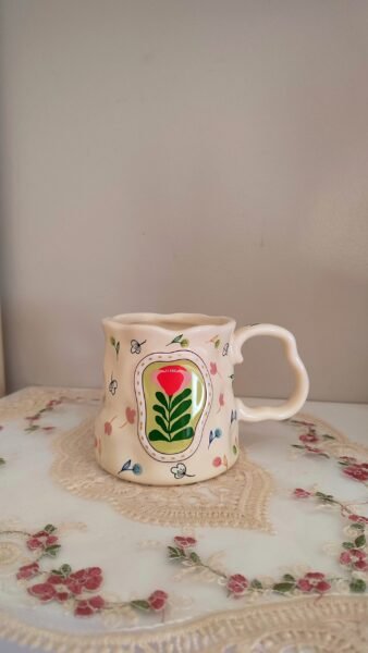 flowery mug