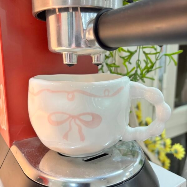 Pink bow mug