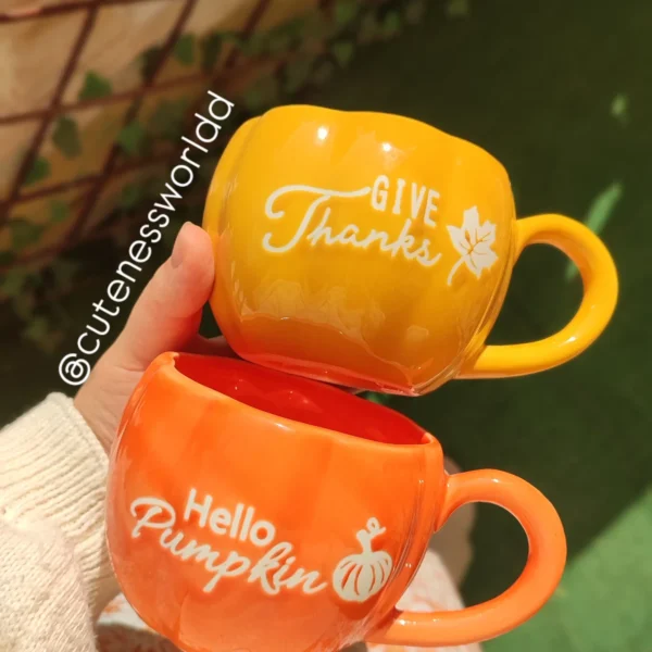 Pumpkin quoted mug